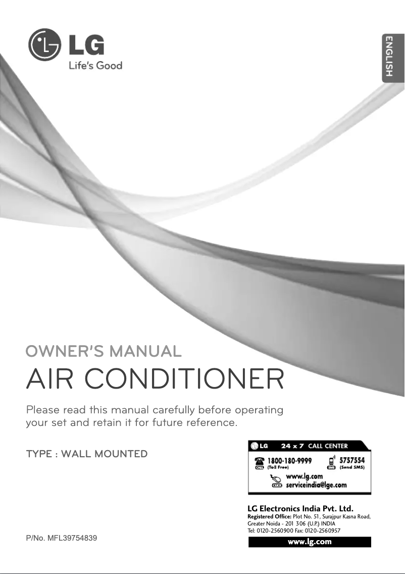 Page 1 de la notice Manuel utilisateur LG LSA3MP2S