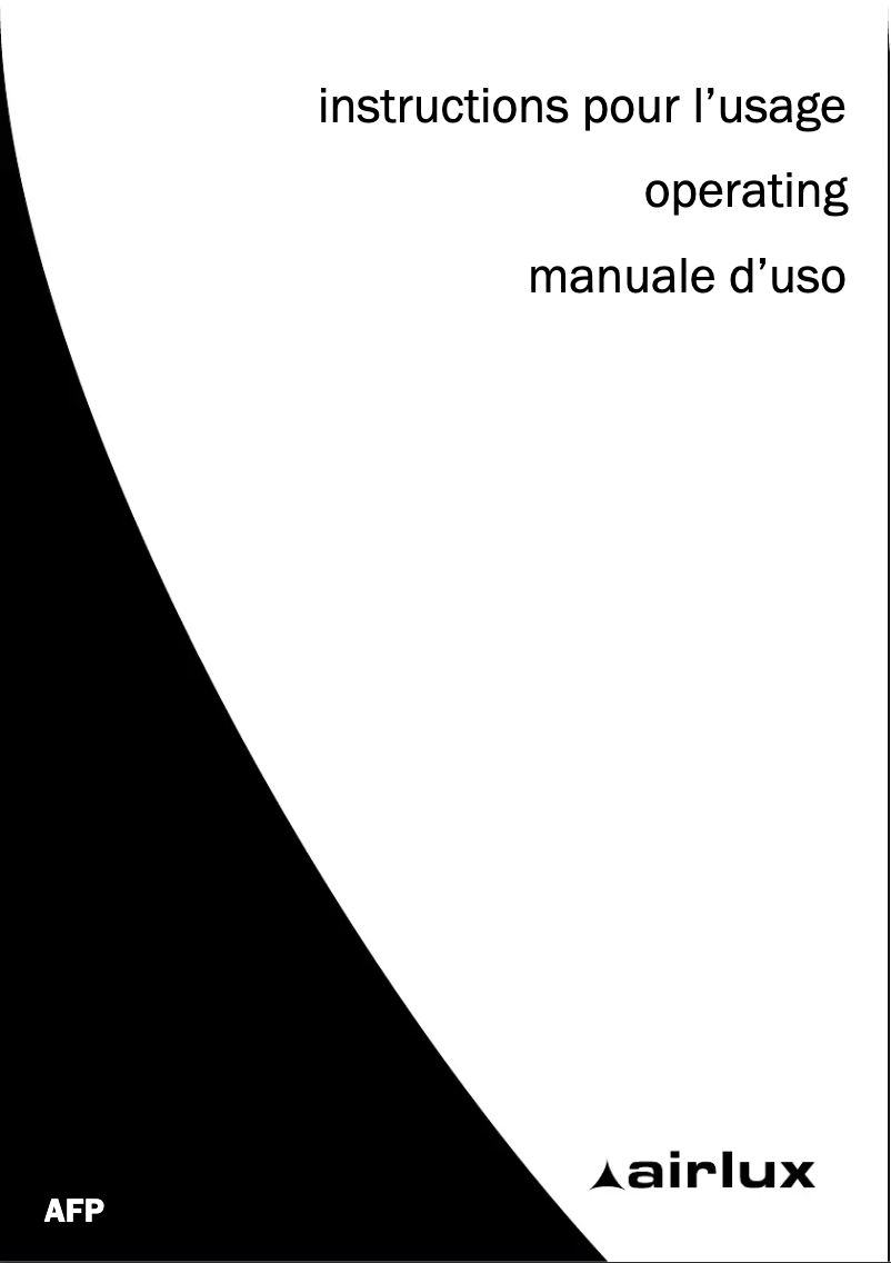 Image de la première page du manuel de l'appareil AFP211BK