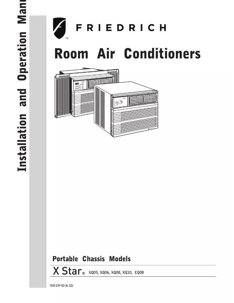 Image de la première page du manuel de l'appareil X-Star XQ06J10