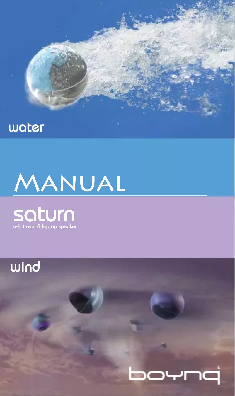 Page 1 de la notice Manuel utilisateur Boynq Saturn