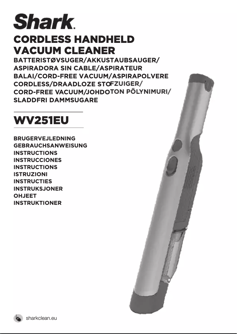 Image de la première page du manuel de l'appareil WV251EU