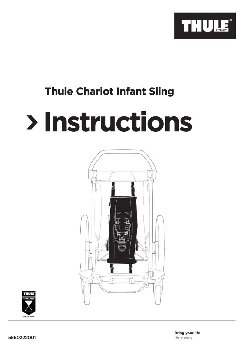 Page 1 de la notice Manuel utilisateur Thule Chariot Infant Sling