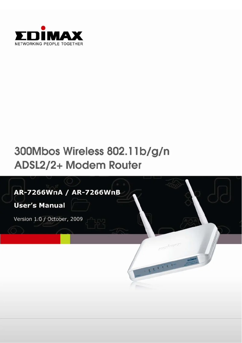 Page 1 de la notice Mode d'emploi Edimax AR-7266WNA