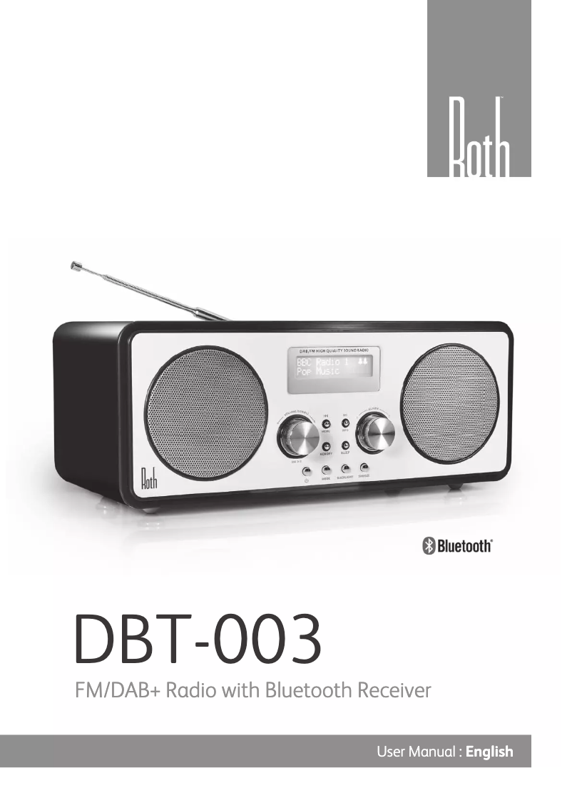 Page n°1 - Manuel utilisateur Roth DBT-003