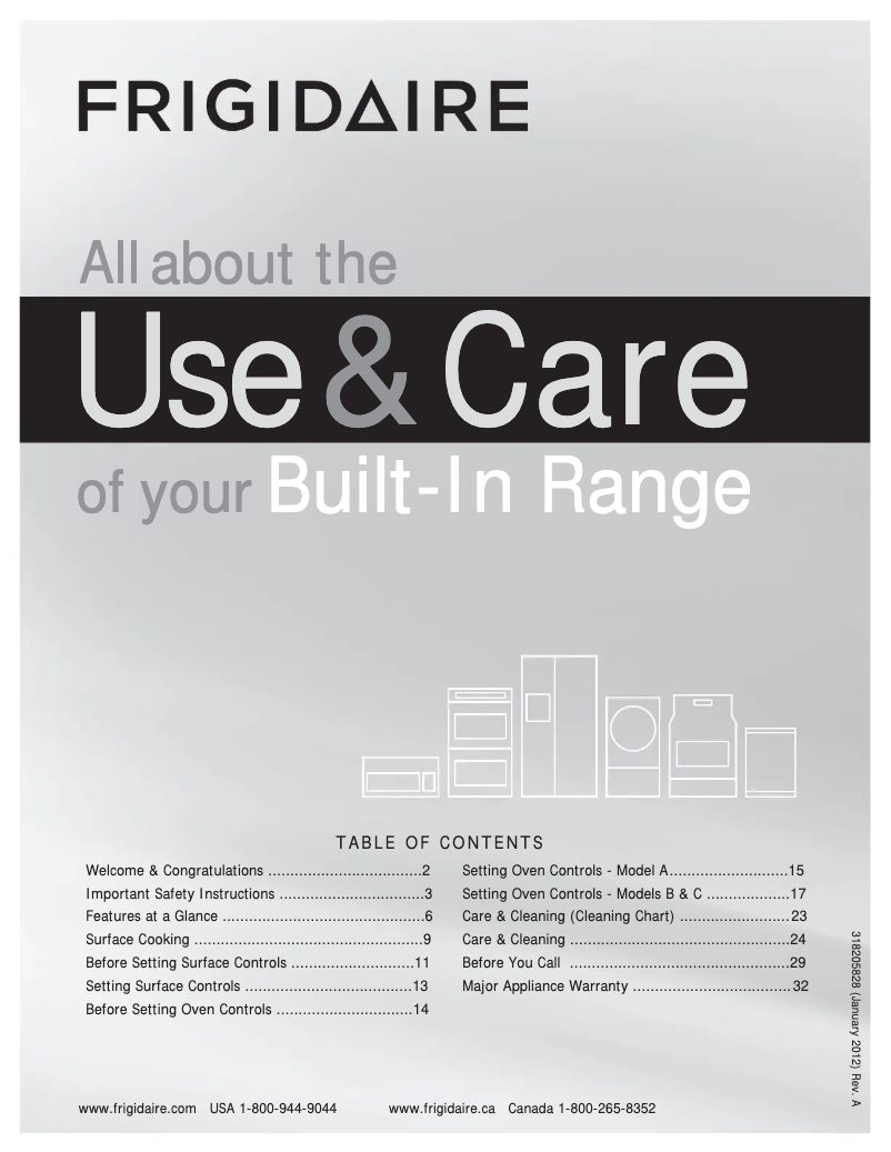 Page n°1 - Manuel utilisateur Frigidaire FFES3015LW