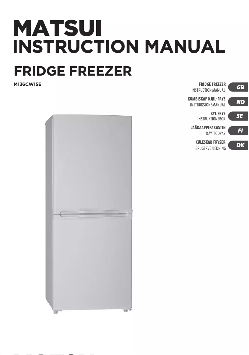 Página 1 del manual Manual de usuario Matsui M136CW15E