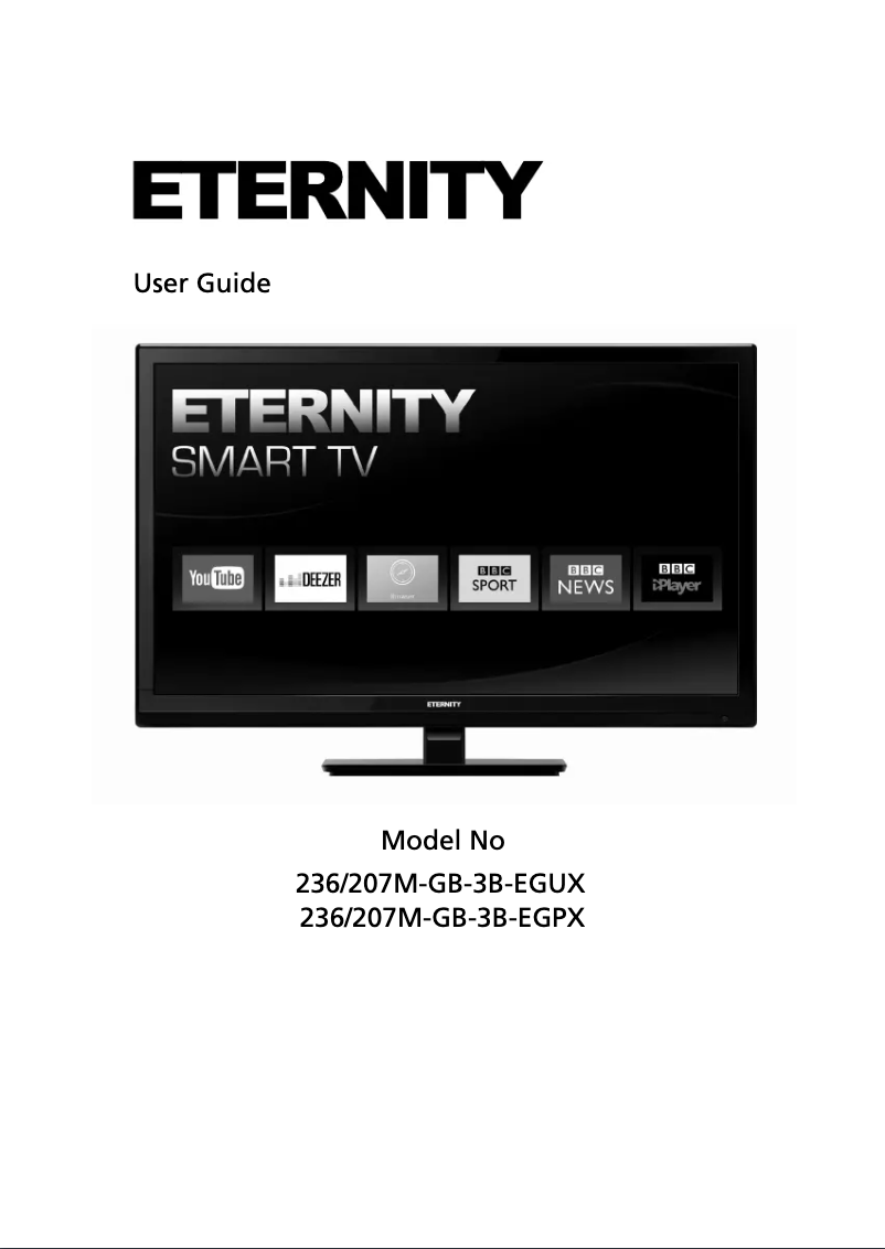 Page 1 of the manual User Manual Eternity 236/207M-GB-3B-EGPX-UK