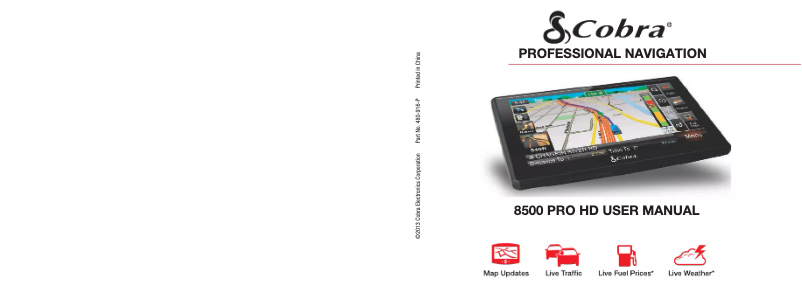 Image de la première page du manuel de l'appareil 8500 PRO HD