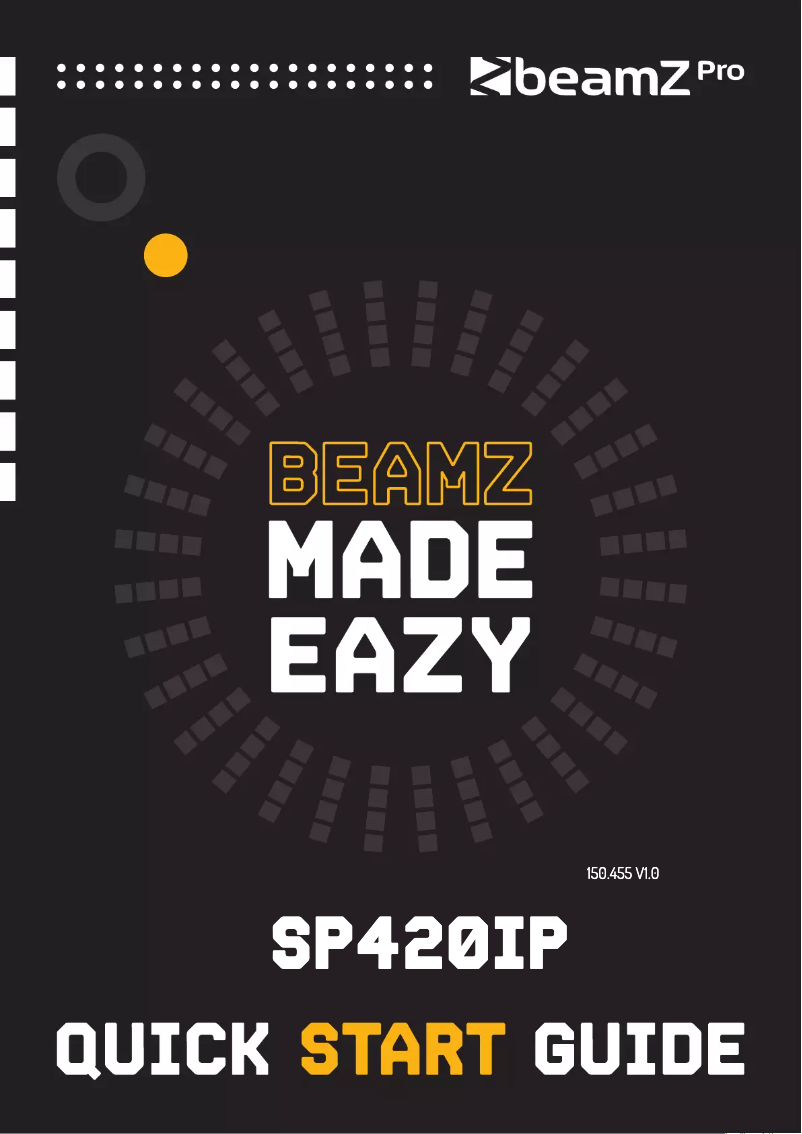 Page n°1 - Guide de démarrage rapide BeamZ SB420IP