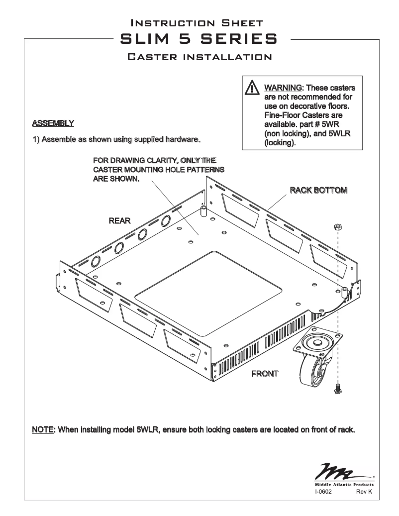 Imagen de la primera página del manual del dispositivo 5WL