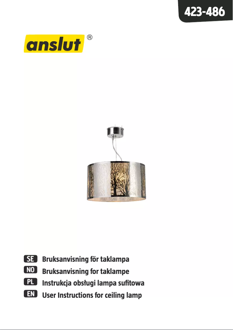 Image de la première page du manuel de l'appareil 423-486