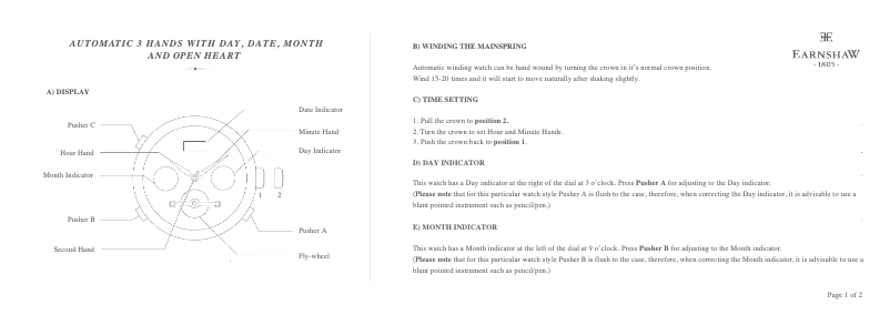 Page 1 de la notice Manuel utilisateur Earnshaw Beaufort ES-8083-02