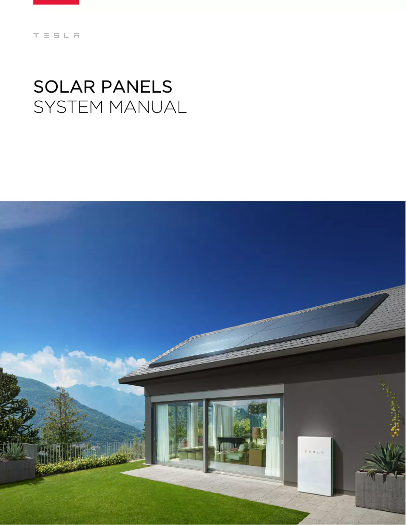 Image de la première page du manuel de l'appareil Solar Panels