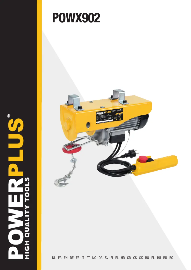 First page image of the manual for POWX902