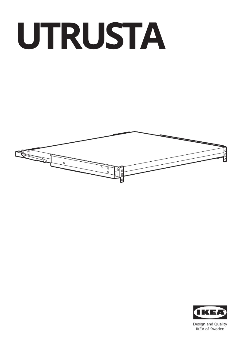 Page 1 de la notice Manuel utilisateur Ikea UTRUSTA 005.105.77