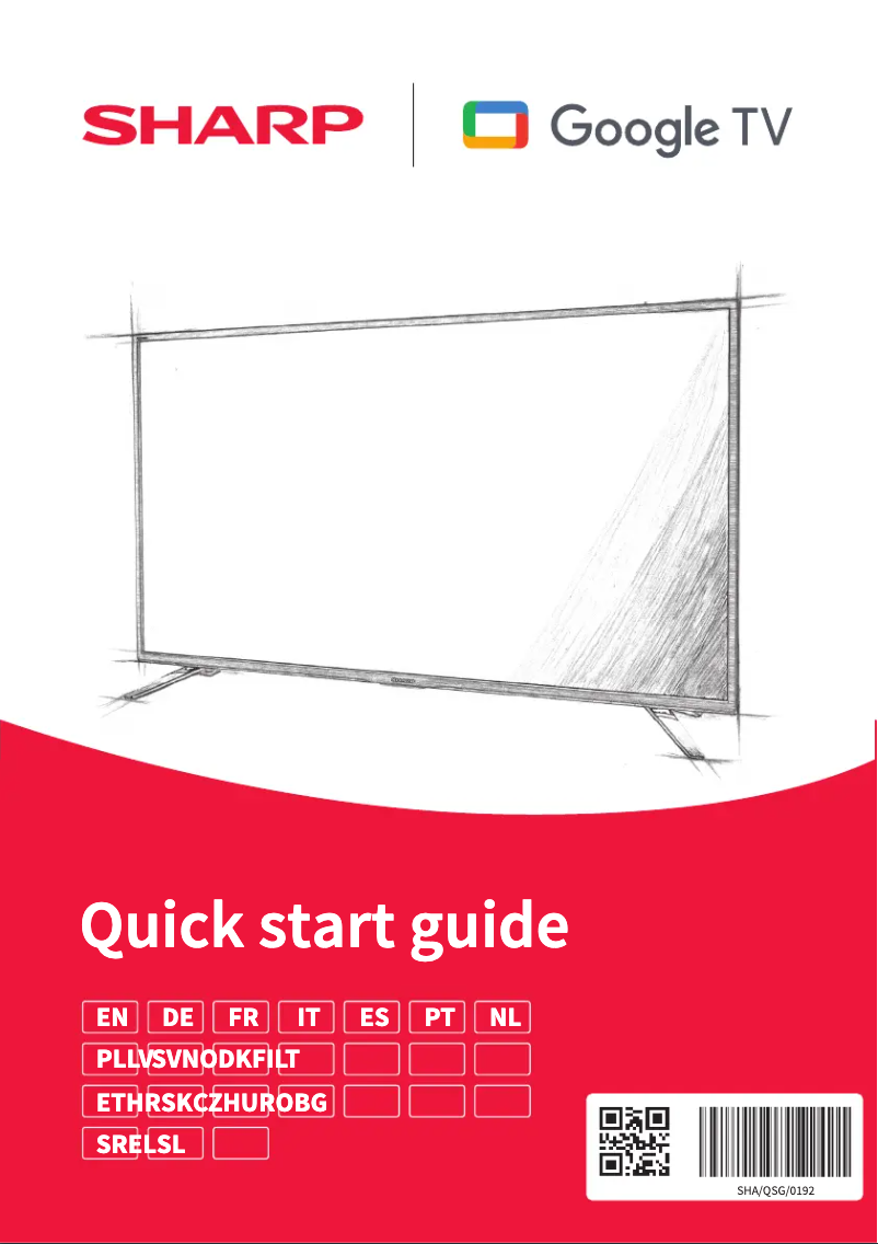 Página 1 del manual Guía de inicio rápido Sharp 70GL4260E