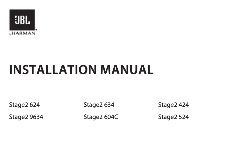 Image de la première page du manuel de l'appareil Stage2 624