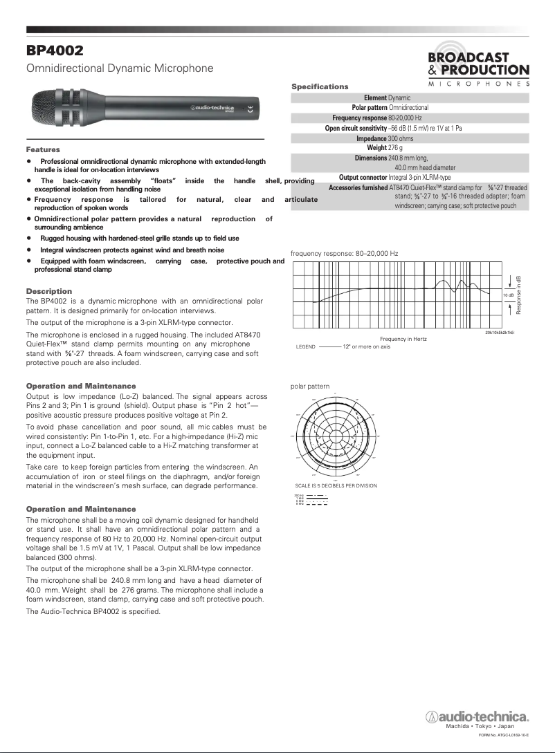 Imagen de la primera página del manual del dispositivo BP4002