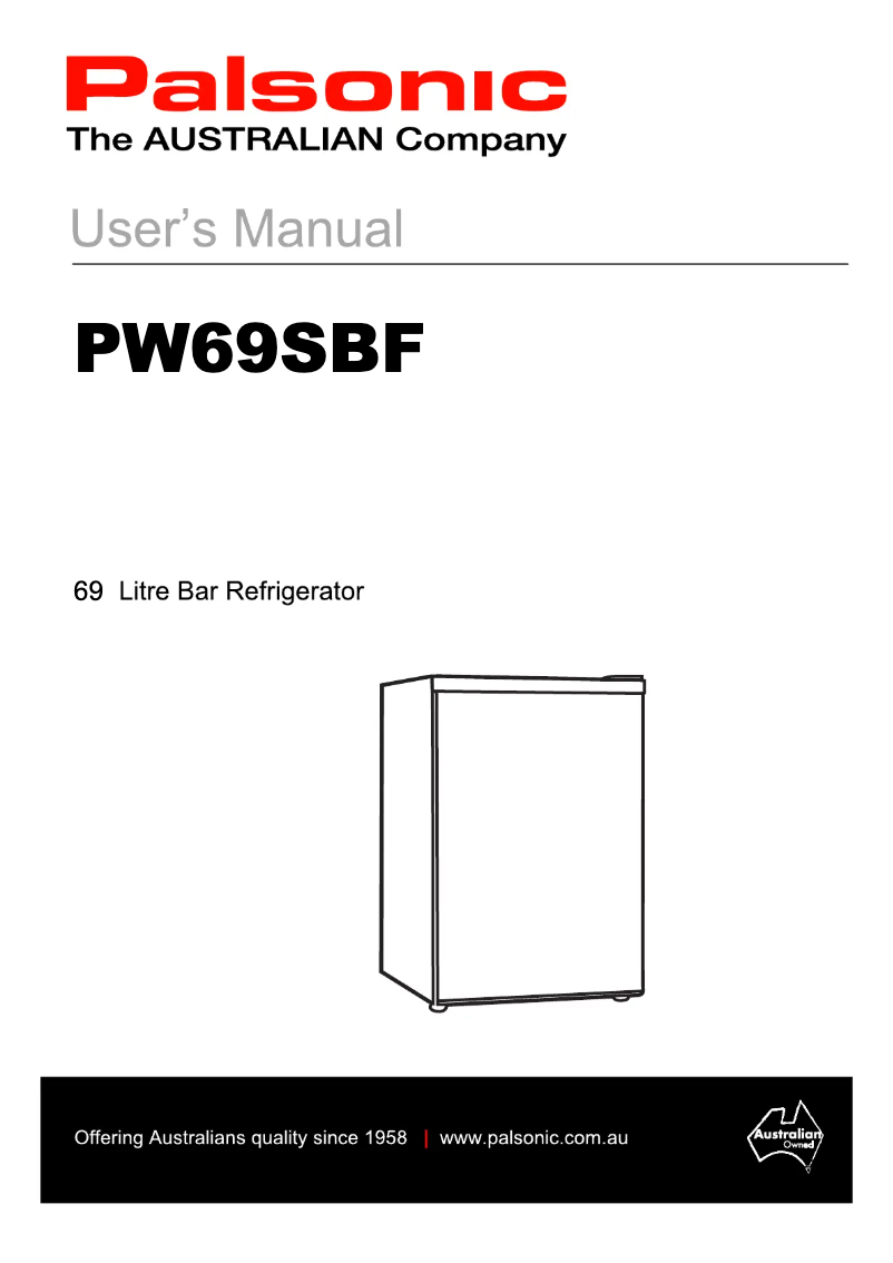 Image de la première page du manuel de l'appareil PW69SBF