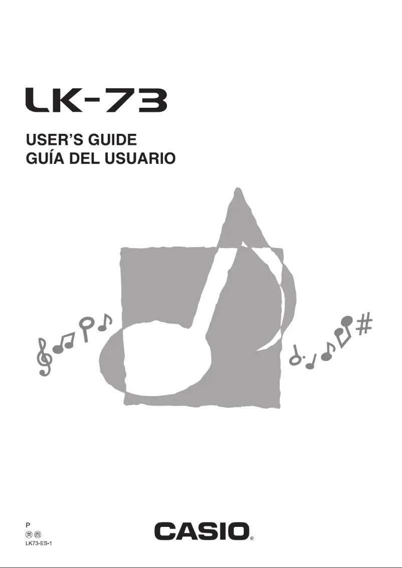 Page 1 de la notice Manuel utilisateur Casio LK-73