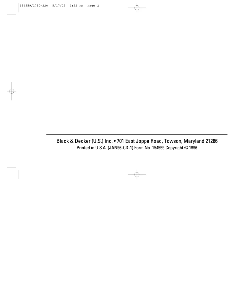 Image de la première page du manuel de l'appareil 2750-220