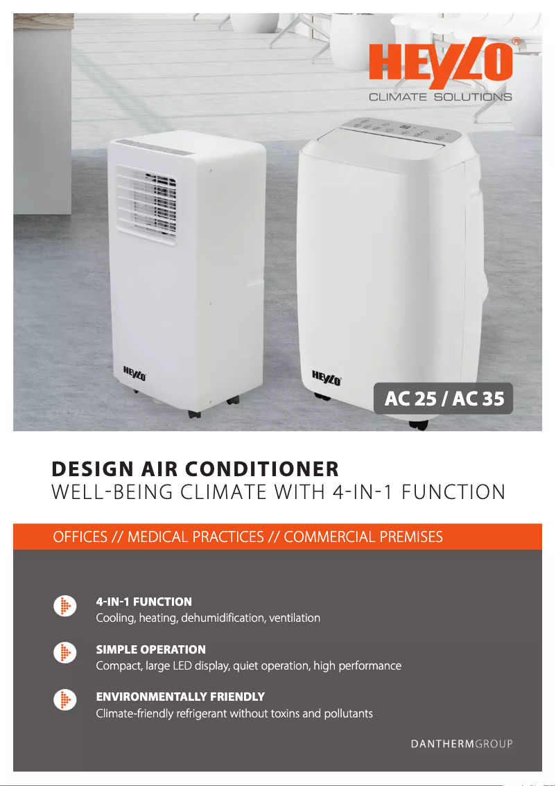 Page 1 de la notice Brochure Heylo AC 25