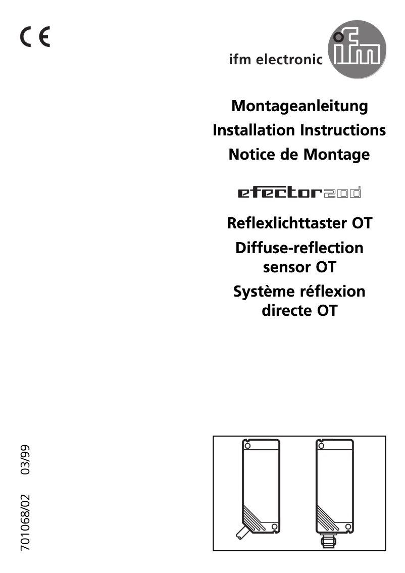 Page n°1 - Manuel utilisateur IFM OT5019