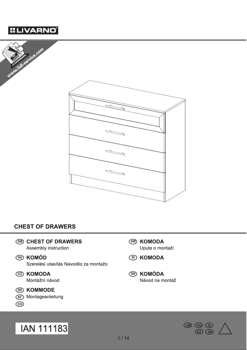 Page n°1 - Manuel utilisateur Livarno Lux IAN 111183