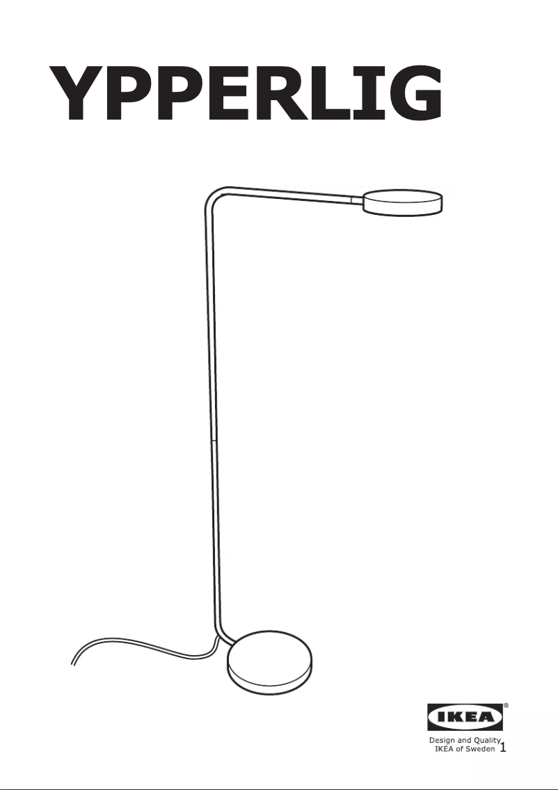 Image de la première page du manuel de l'appareil YPPERLIG