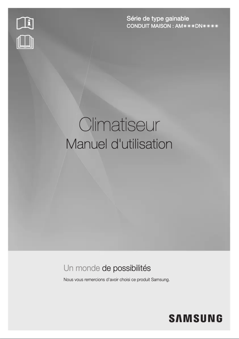 Page 1 de la notice Manuel utilisateur Samsung AM028DNMDKH