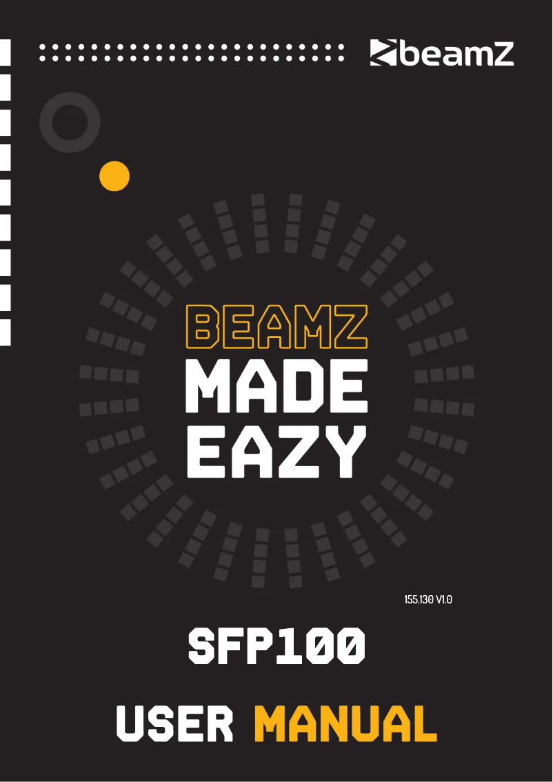 Page n°1 - Manuel utilisateur BeamZ SFP100
