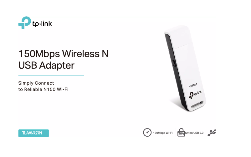 Page 1 de la notice Fiche technique TP-Link TL-WN727N