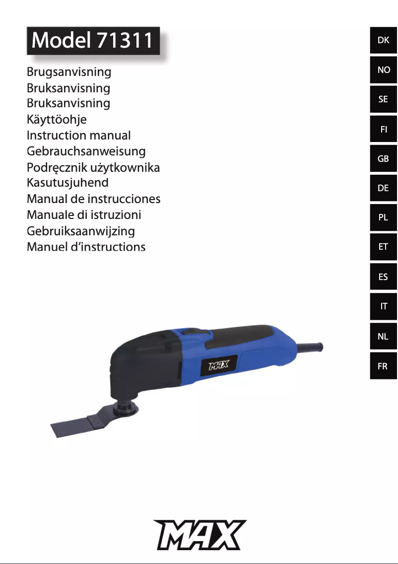 Page n°1 - Manuel utilisateur MAX 71311
