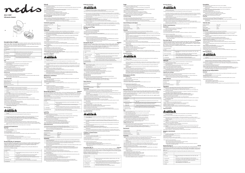 Página 1 del manual Manual de usuario Nedis JECL110WT