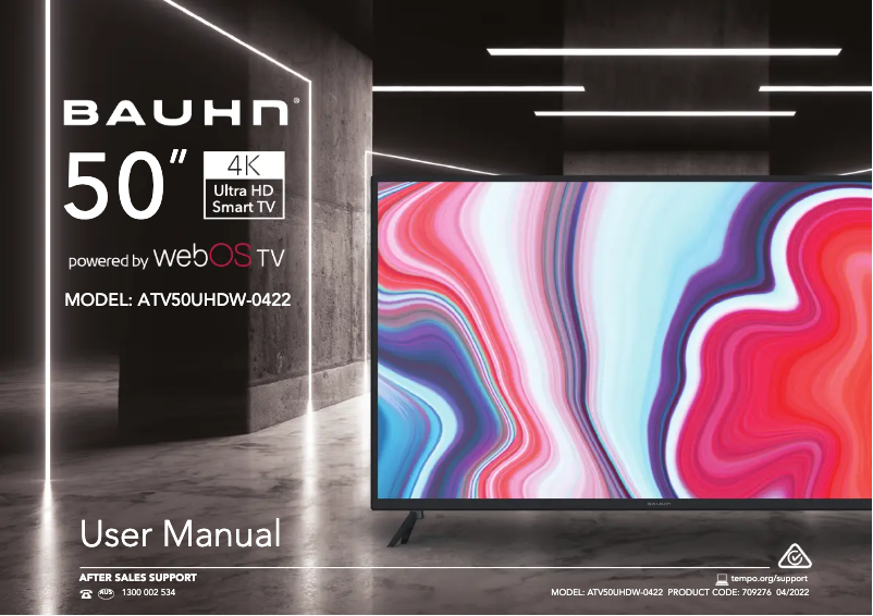 Page n°1 - Manuel utilisateur Bauhn ATV50UHDW-0424