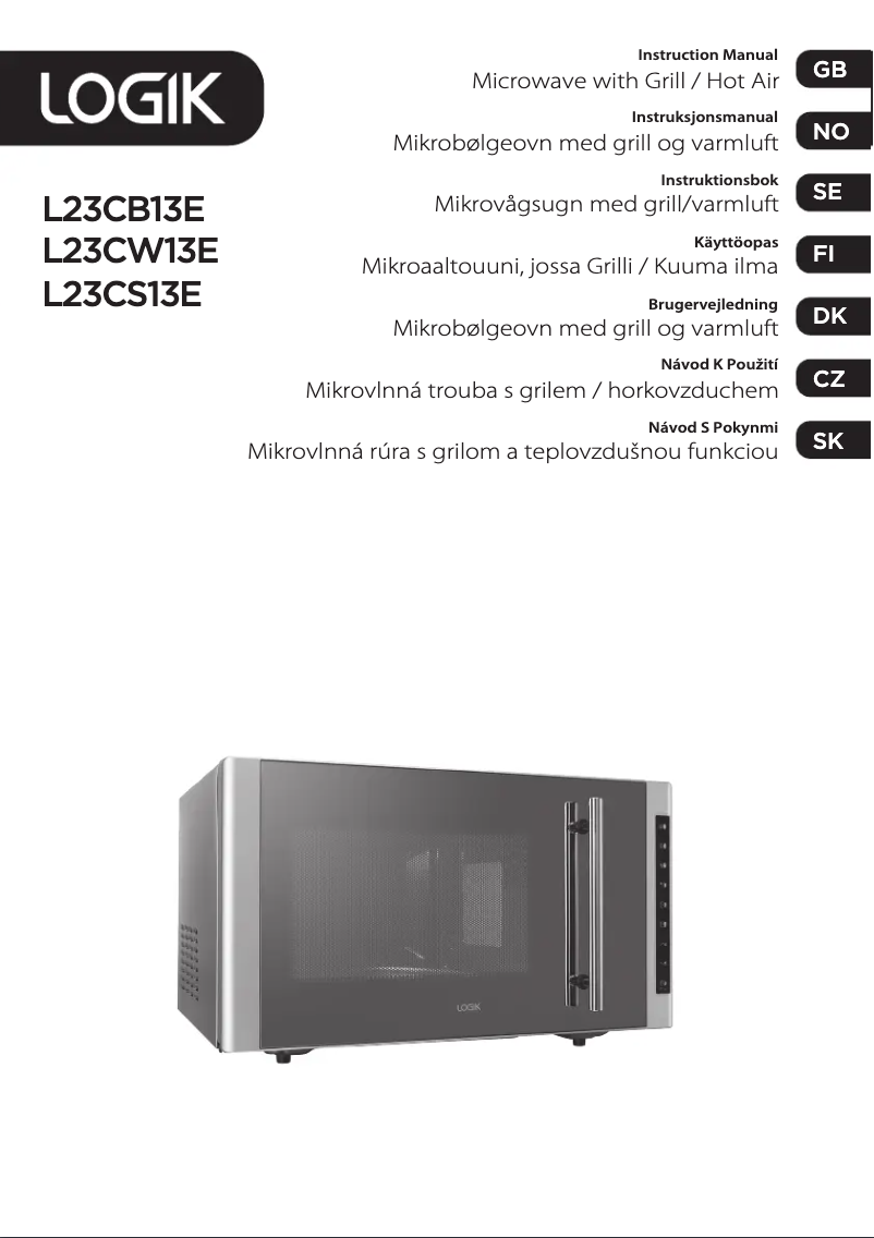 Image de la première page du manuel de l'appareil L23CS13E