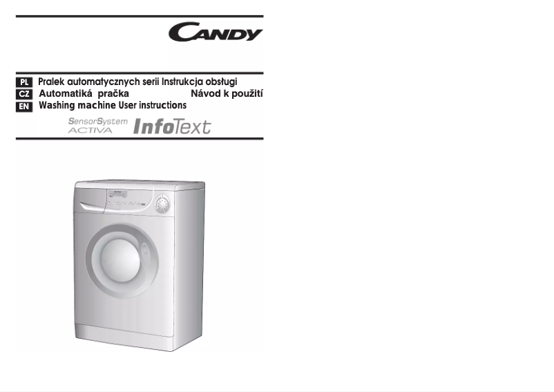Page 1 de la notice Manuel utilisateur Candy C125TXT-16S