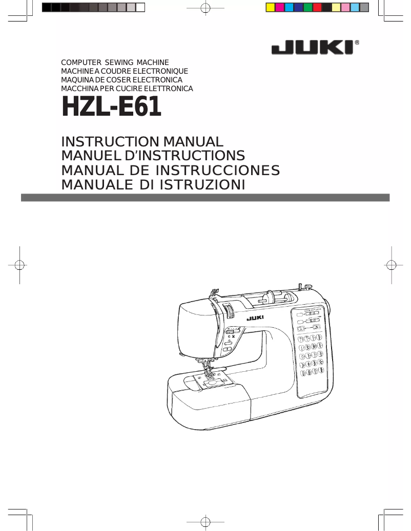 Image de la première page du manuel de l'appareil HZL-E61