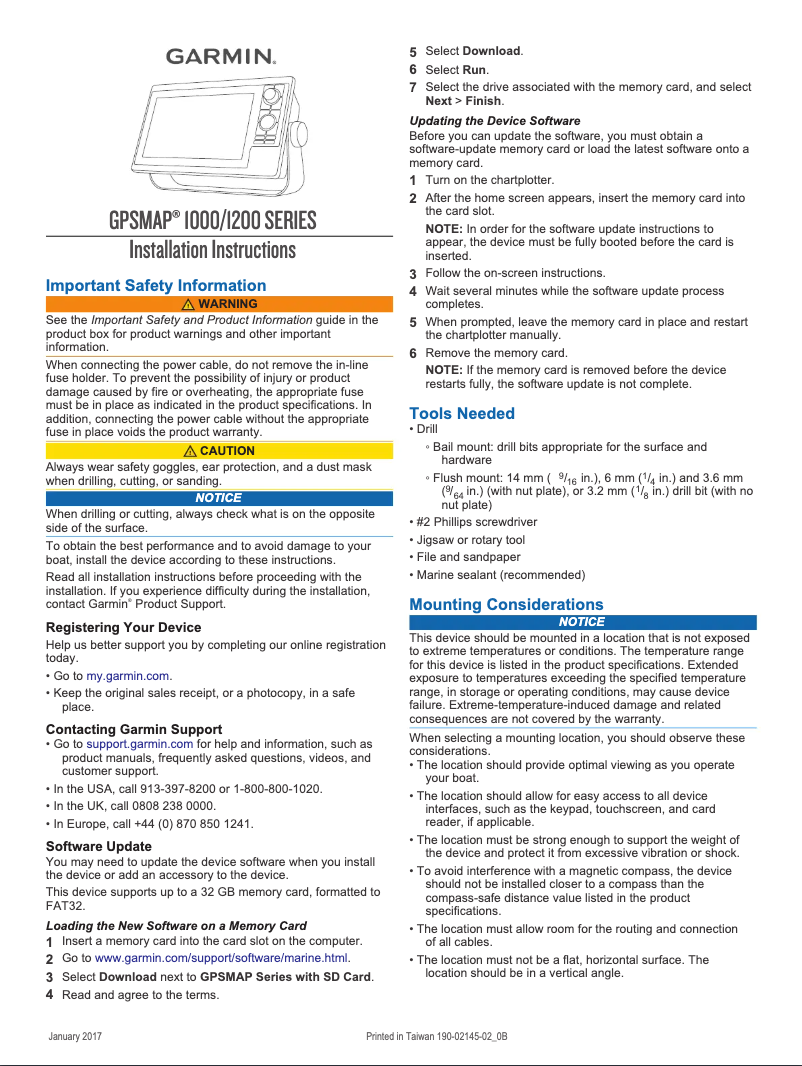 Página 1 del manual Manual de usuario Garmin GPSMAP 1200