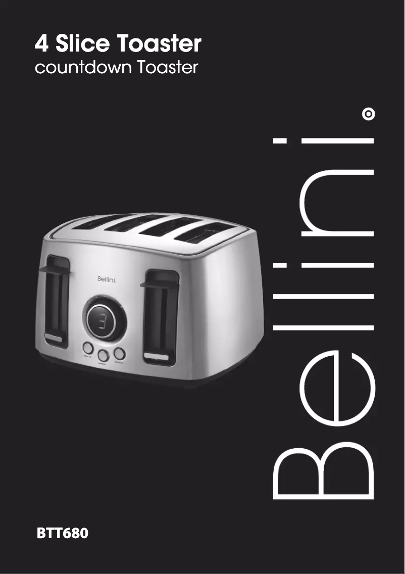 Page 1 de la notice Manuel utilisateur Bellini BTT680