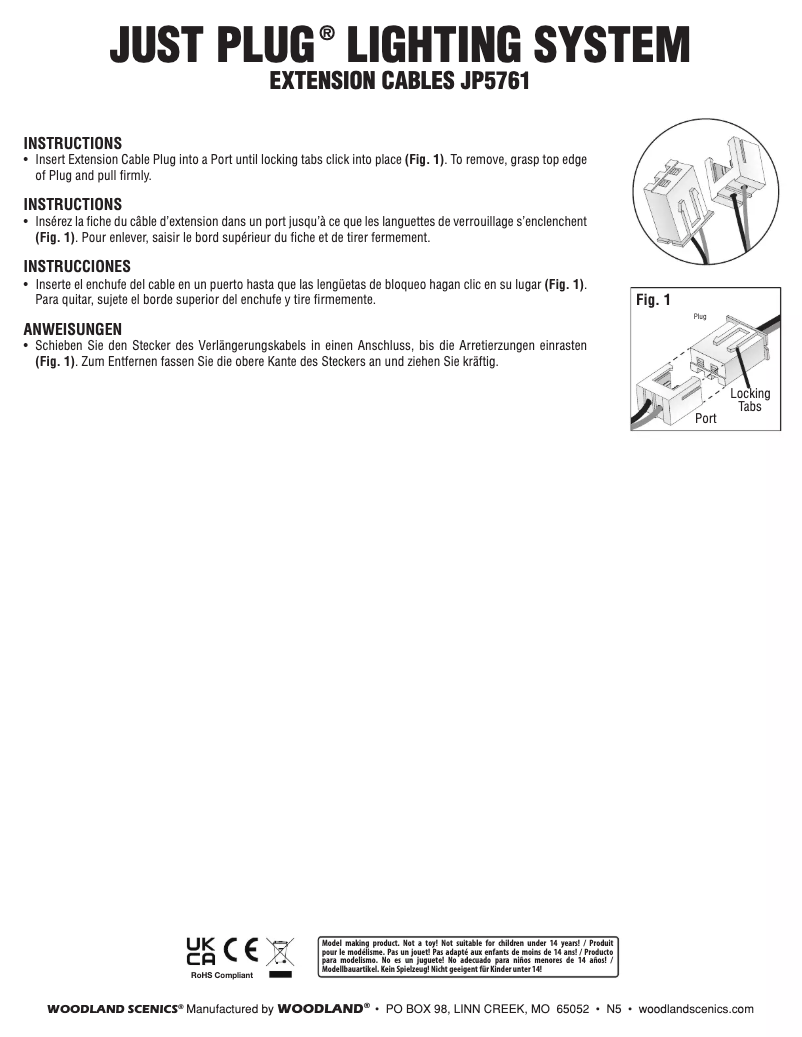 Image de la première page du manuel de l'appareil JP5761