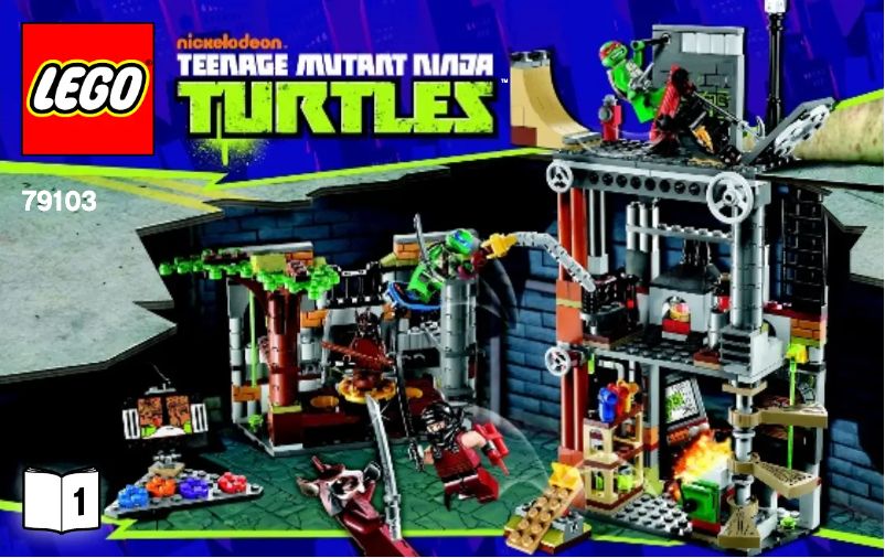 Page 1 de la notice Manuel utilisateur Lego Turtle Lair Attack