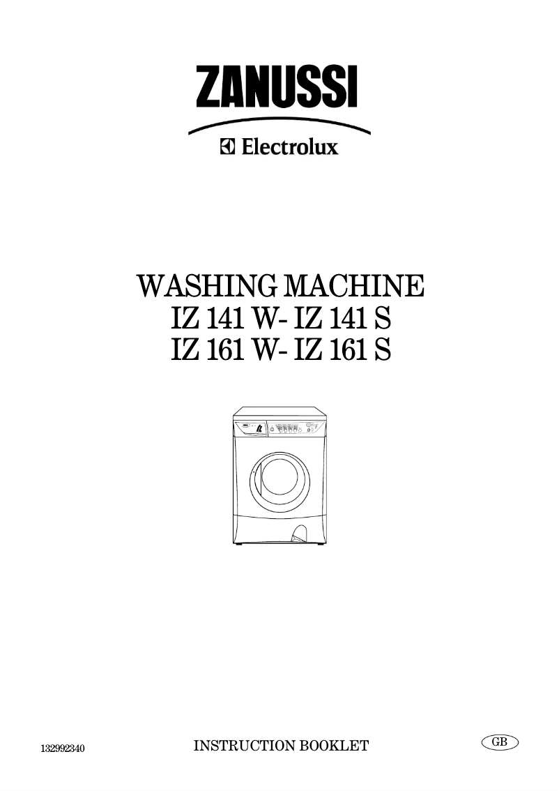Page 1 de la notice Manuel utilisateur Zanussi-Electrolux IZ161S