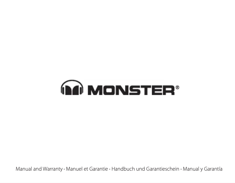 Page 1 de la notice Manuel utilisateur Monster Adidas Sport Supernova