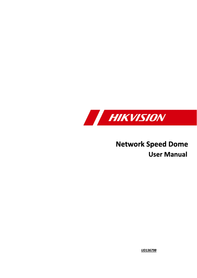 Page 1 de la notice Manuel utilisateur Hikvision DS-2DF6A242X-AEL