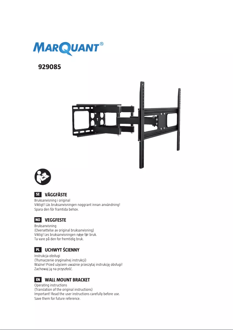 Page 1 de la notice Manuel utilisateur Marquant 929-085