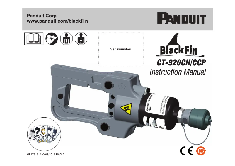 Página 1 del manual Manual de usuario Panduit CT-920CH/CCP