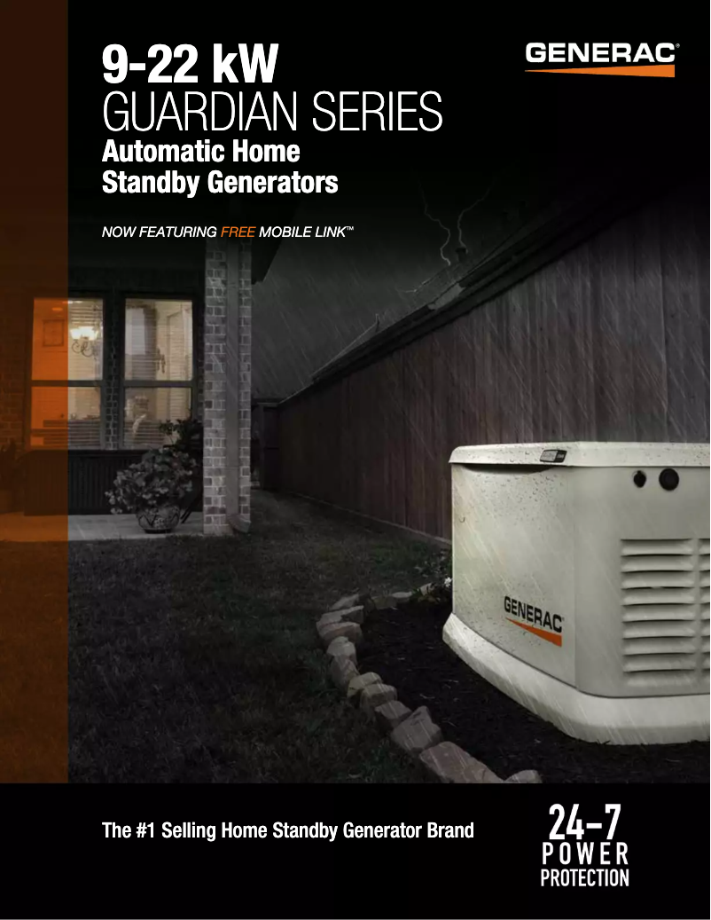 Page n°1 - Brochure Generac Guardian 16KW