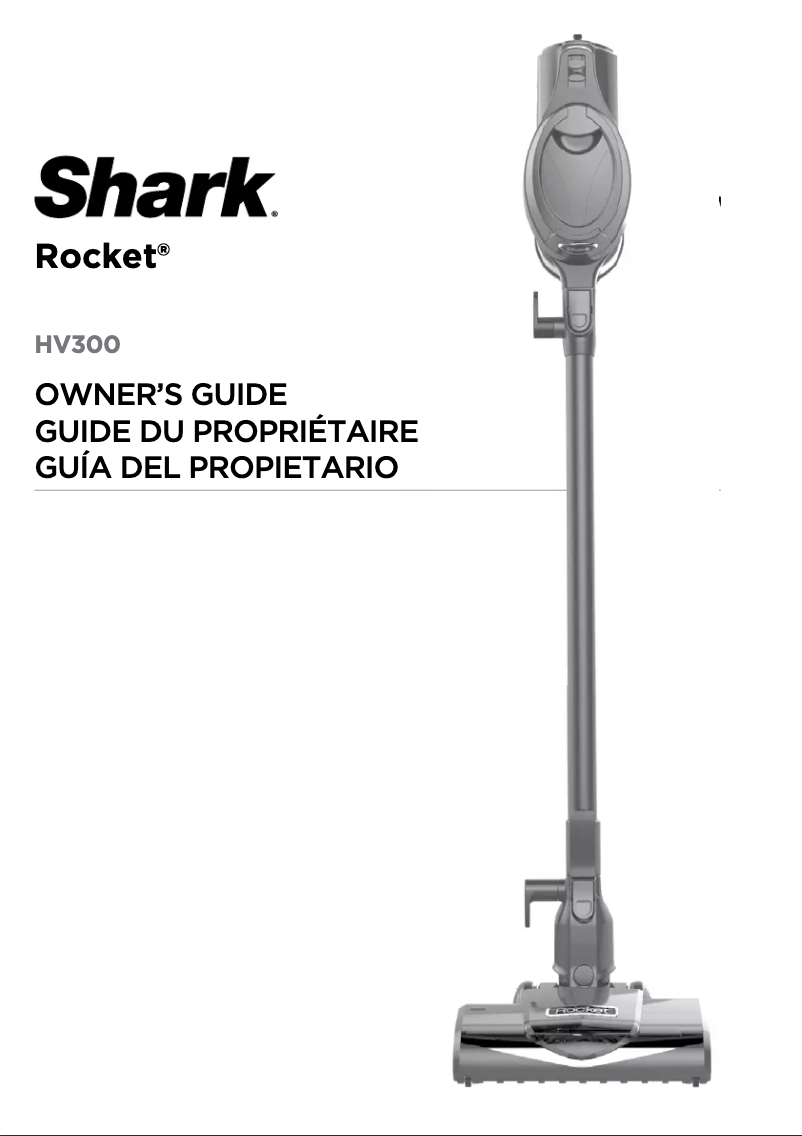 Page 1 de la notice Manuel utilisateur Shark Rocket HV302