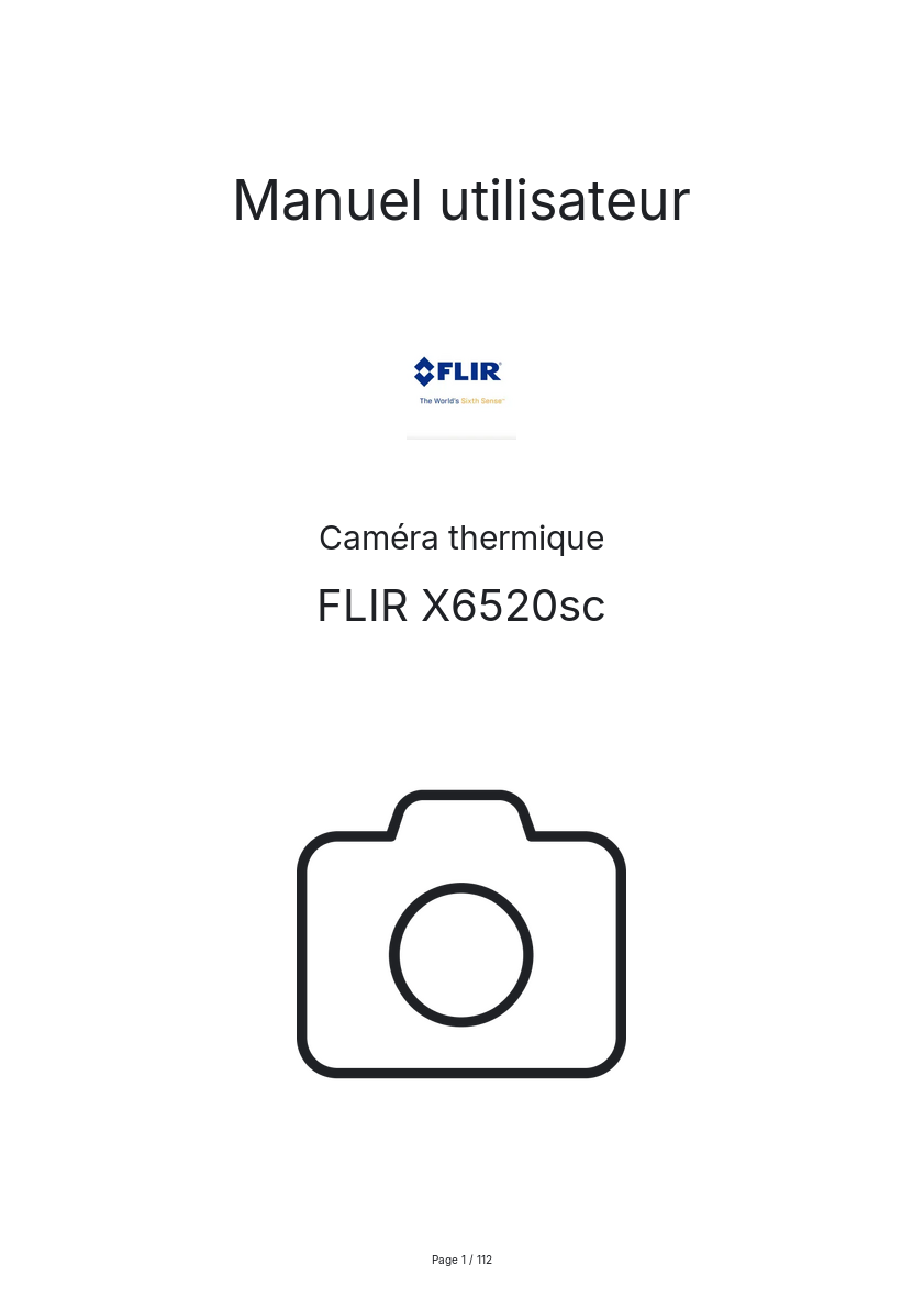 Image de la première page du manuel de l'appareil X6520sc